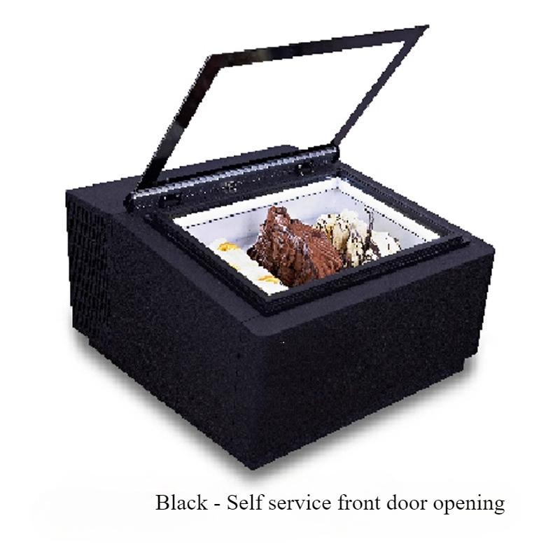 220V Desktop 3-tray Ice Cream Display Cabinet Small Capacity Freezing Small Glass