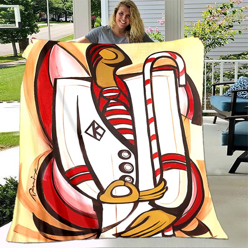 1pc Blanket Kappa Alpha Psi logo3 Print Design, Lightweight Blanket for Sofa, Bed- Soft &Warm, Gift for All Seasons like Christmas, Halloween