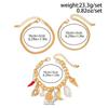 Ingemark 3Pcs/Set Boho Conch Boot Chili Pendant Bracelets for Women Trend 2026 Vintage Charm Chain Bangles Couple Jewelry Gift