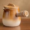 ZISIZ Ceramic Stovetop Tea & Milk Tea Brewing Pot Set