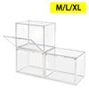 Large Capacity Storage Box Organizer for Figures Acrylic Box Clear Blind Box Showcase Makeup Organizer for Bag