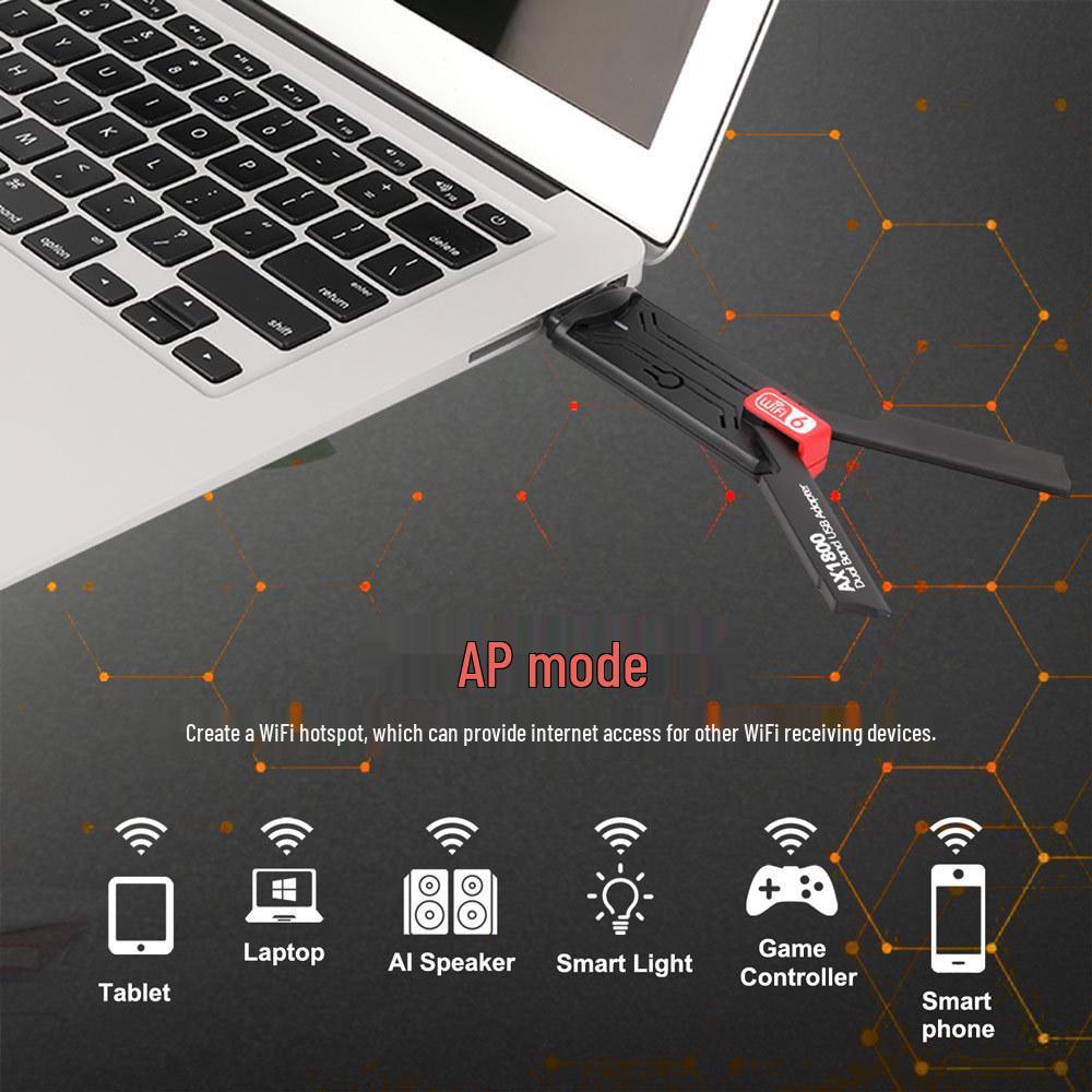 WiFi6 USB 3.0 Dual-Band Wireless Network Adapter