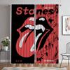 The Rollings Stones Shades Противомоскитные шторы для гостиной, занавески на окна, украшения на Хэллоуин, тюль для спальни, кухни