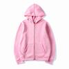 Cardigan Hooded Sweatshirt Solid Color Sportswear Top Autumn and Winter Unisex Zipper Sweater