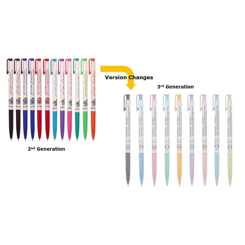 XENO Тонкие шариковые ручки 0,38 мм (12 шт. в упаковке), 9 цветов, простой футляр для карандашей ZEESOON