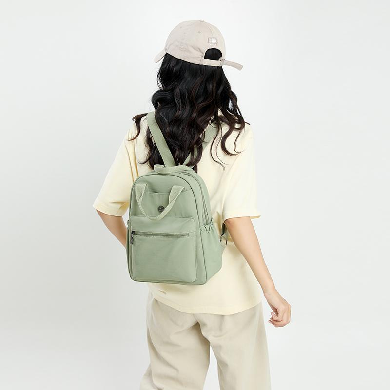 Однотонный рюкзак большой вместимости женский дорожный рюкзак легкий школьный рюкзак для студенток