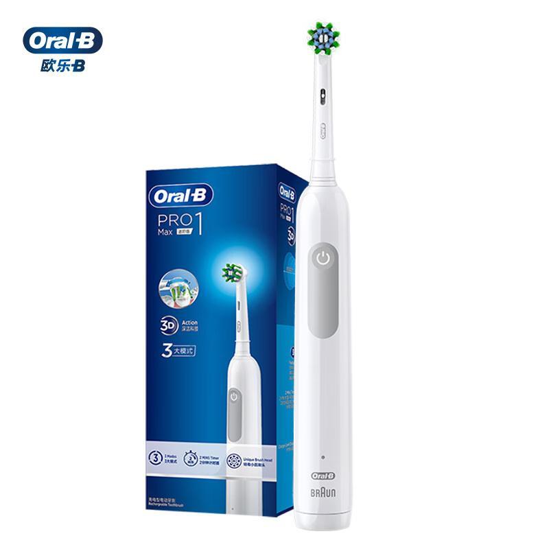 Oral-B Pro1 Max 3D Звуковая электрическая зубная щетка Вилка CN (адаптер в комплекте)