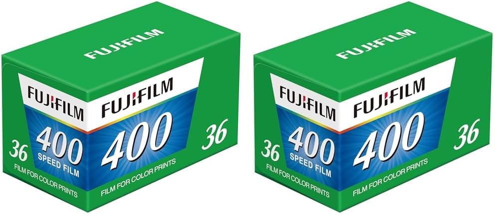 Fujifilm 35mm Color Negative Film, Fujicolor, ISO 400, 36 Exposures, Single 135 400 EC 36EX1 (x 2)
