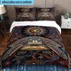 Oceanic Turtle Artwork 3pcs Bedding,Including 1pc Duvet Cover And 2pcs Pillowcases Perfect for Christmas,Ideal for Bedroom, Dormitory
