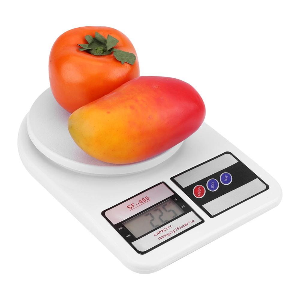 10kg Capacity Electronic Food Scale White Baking Scale Digital Kitchen Scale Cooking Baking