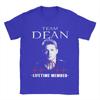 Мужские футболки Dean Winchester из сериала Сверхъестественное, член команды Dean Life Time, хлопковая одежда, футболки с коротким рукавом и круглым вырезом, печатная футболка