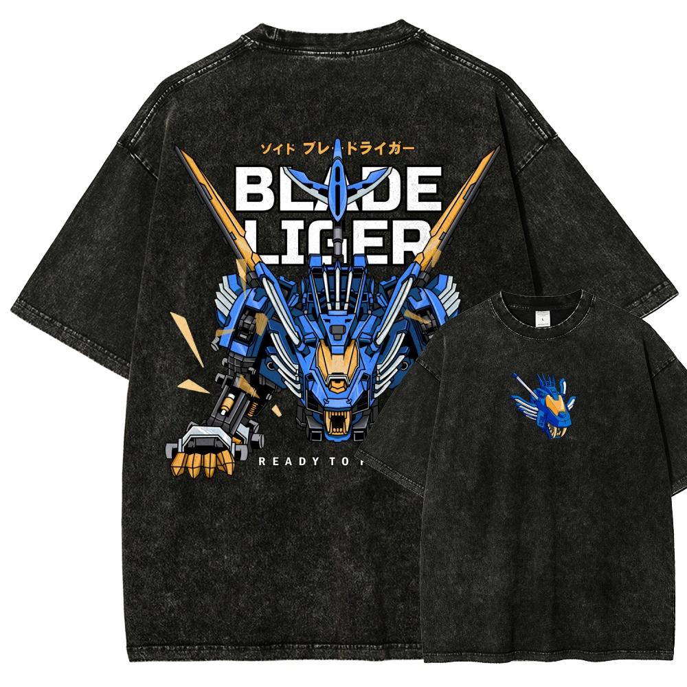 Zoids Washed Tshirt Year round clothing personality Clothes Plus Size Unisex NewModel Couples Yk Short Sleeves Classic soft