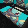 PPokemon Squirtle Computer Keyboard Mats Nonslip Desk Mouse Pad Rubber Anime Accessories xmm Washable Laptop Game Carpet