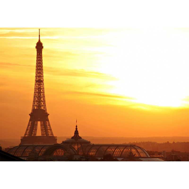 Framed Eiffel Tower & Leaning Tower of Pisa Poster with Free Shipping