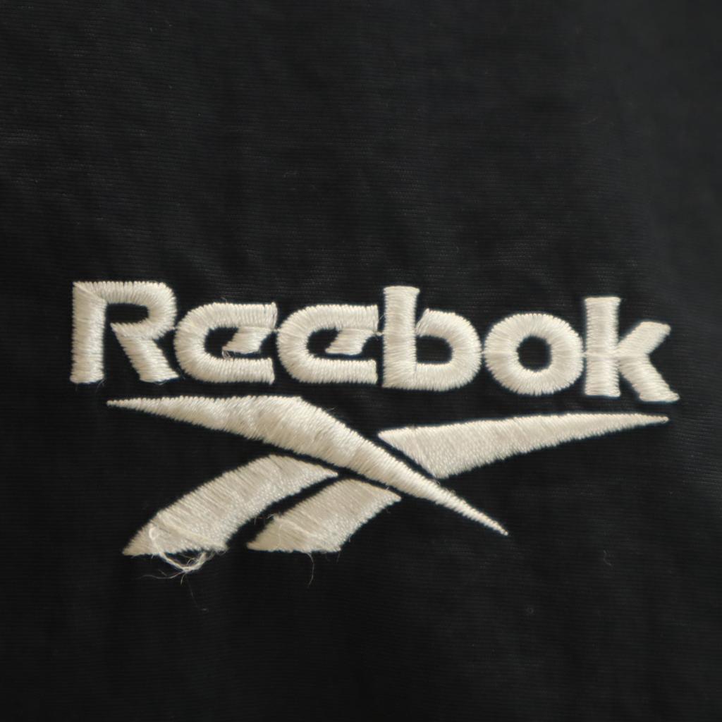 Reebok Нейлоновая куртка для еды L Черная серия Сетчатая подкладка Мужская Б/У
