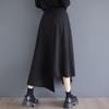 Plus Size High Waist Vintage Black Spring Autumn Casual Loose Long for Woman Skirts Womens Skirt
