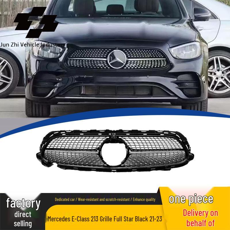 Genuine 2021-2023 Mercedes-Benz E-Class W213 Starry Night Black Grille Replacement.