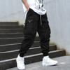 Мужские джоггеры на весну и осень, повседневные свободные брюки-карго с несколькими карманами и завязками на открытом воздухе