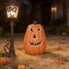 Прочный Хэллоуинский Тыквенный Световой Декор, Жуткий Jack O Lantern Улыбающийся Орнамент для Витрины, Детский Фото Реквизит Вечеринка Ударопрочный