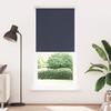Blackout Roller Blind 84.4 x 230 cm Fabric Width 80 cm Navy Blue