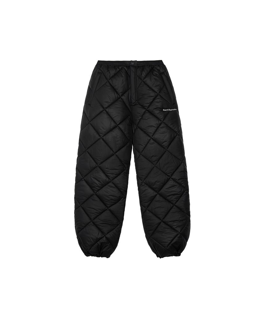 REST&RECREATION Quilted Padding Pants - Black