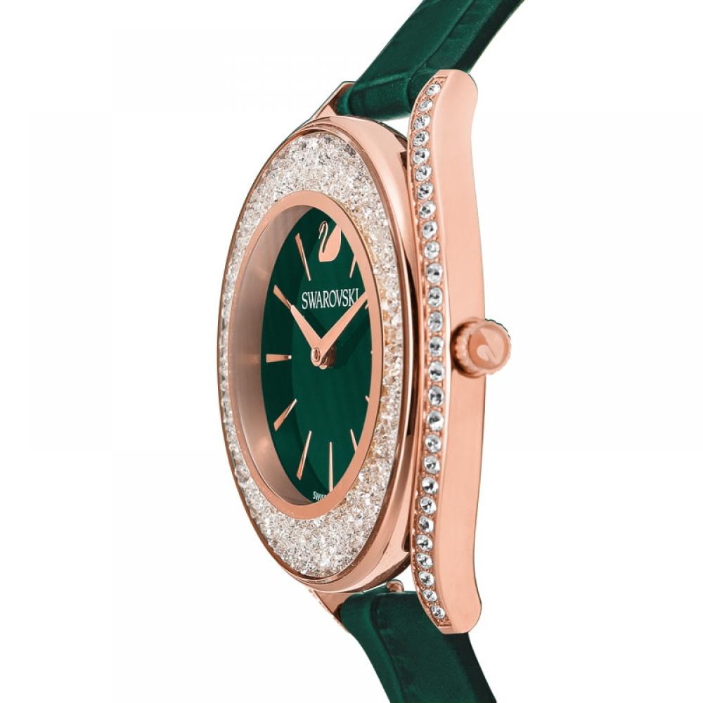 Swarovski 5644078 PreSented Aura CryStal Women S Leather Watch