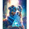 Рамка для рисования по номерам для взрослых, собаки, животные, наборы для начинающих, рисунок, домашний декор, набор красок, подарок на холсте 40x50