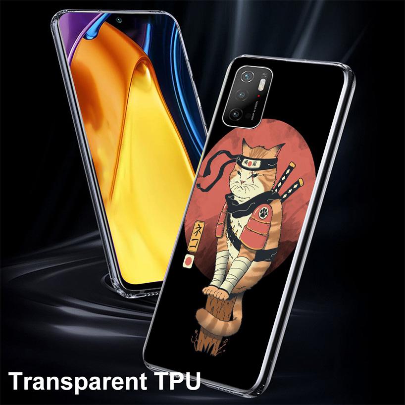 Ramen Sushi Samurai Tattoo Cat Cover Phone Case For Xiaomi Poco F7 Ultra X7 X6 X5 Pro M7 Redmi 15C 15 13C 13 12C 12 10C 10 9A 9C