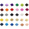 200 шт. Конструктор DIY Тонкие Фигурки Кирпичики 1x1 Точки 21 Цвет Образовательный Креативный Размер Совместимый С 3024 Игрушки для Детей