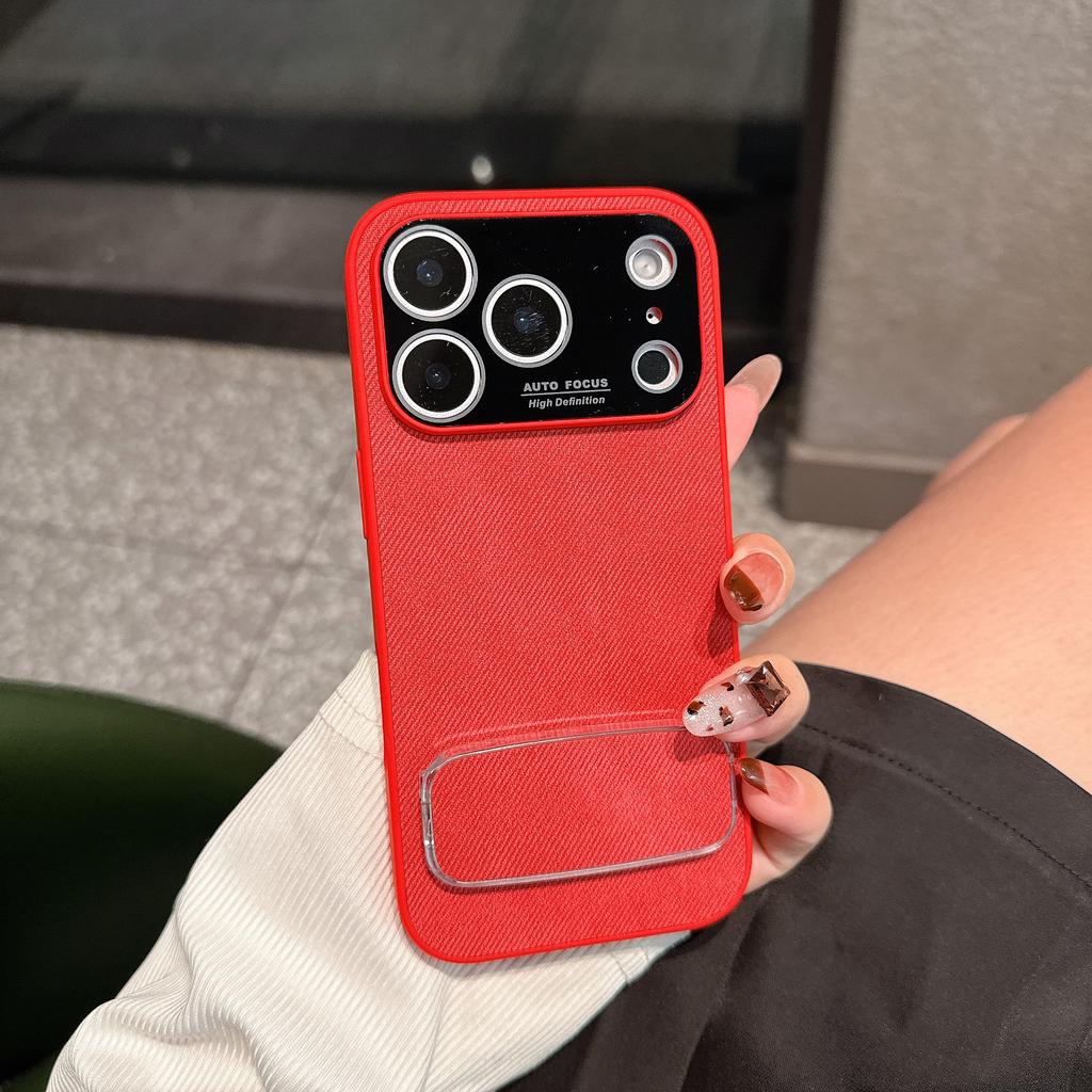 Новый фланелевый чехол для телефона с полной защитой камеры для iPhone 17 Pro Max 16 15 14 13 с держателем-зеркальцем для макияжа, противоударная мягкая накладка
