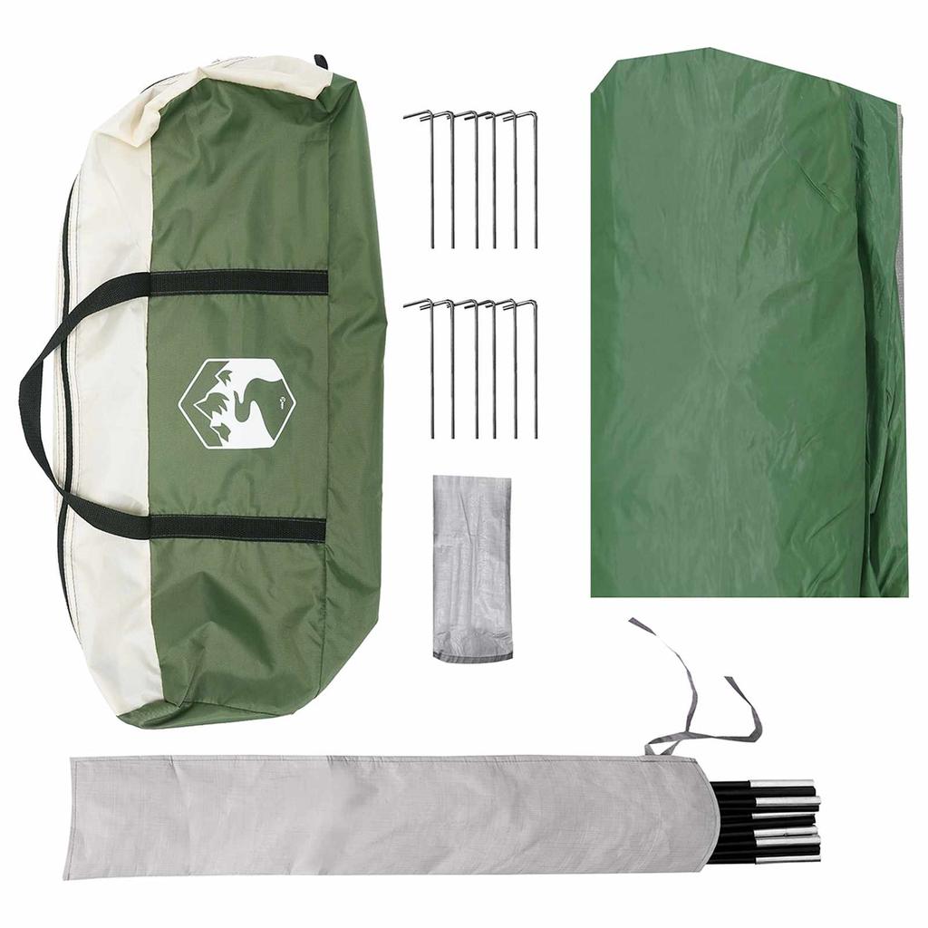 Camping Tarp Waterproof Green 550 x 400 x 230 cm