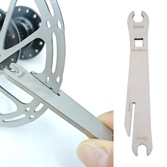 Динамометрический ключ для масляной трубки велосипеда Сверхпрочная нержавеющая сталь 7-8 мм MTB Дорожный горный велосипед Масляная трубка Тормозной стопорный винт Открытый гаечный ключ Инструмент