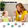 12Pcs Pull Back Wind-up Airplane Toy Educational Spring Clockwork Aircraft Toy Toddlers Boys Girls Stress Relief Mini Plane Model Toy