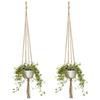 New Hanging Decoration Flowerpot Holder Plant Hanger Home Garden Basket Rope