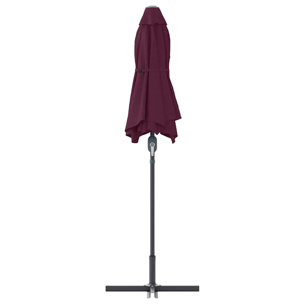 Garden Sun Umbrella Burgundy Red 370 x 197 x 239 cm