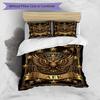 3pcs Duvet Cover Set (1*Duvet Cover + 2*Pillowcase, Without Core), AEK Athens FC Print Bedding Set, Bedroom Decor, All‑Season, Birthday Gift