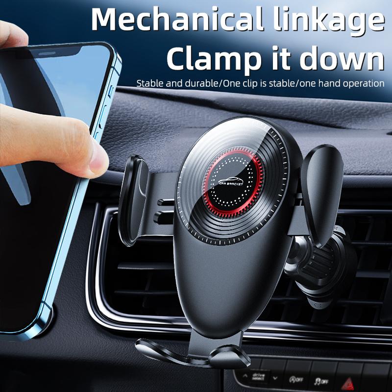 Универсальный автомобильный держатель телефона, механический кронштейн, автомобильный держатель телефона, механический индукционный автомобильный держатель, подходящий для вентиляционных отверстий