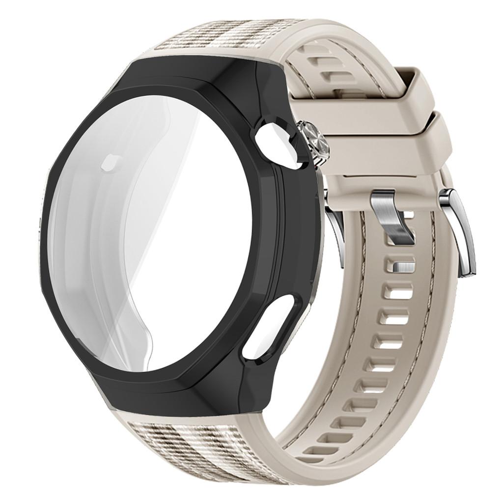 TPU Soft Case+Silicone Sport Woven Bracelet Band With TPU Protector Bumper Shell Cover For Huawei GT6 Pro 46mm