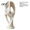 Artistic Sculpture for Living Room 3D Printed Abstract Thinker Sculpture, Modern Minimalist Human Figure Statue, Home Decor Art Desk TV Cabinet
