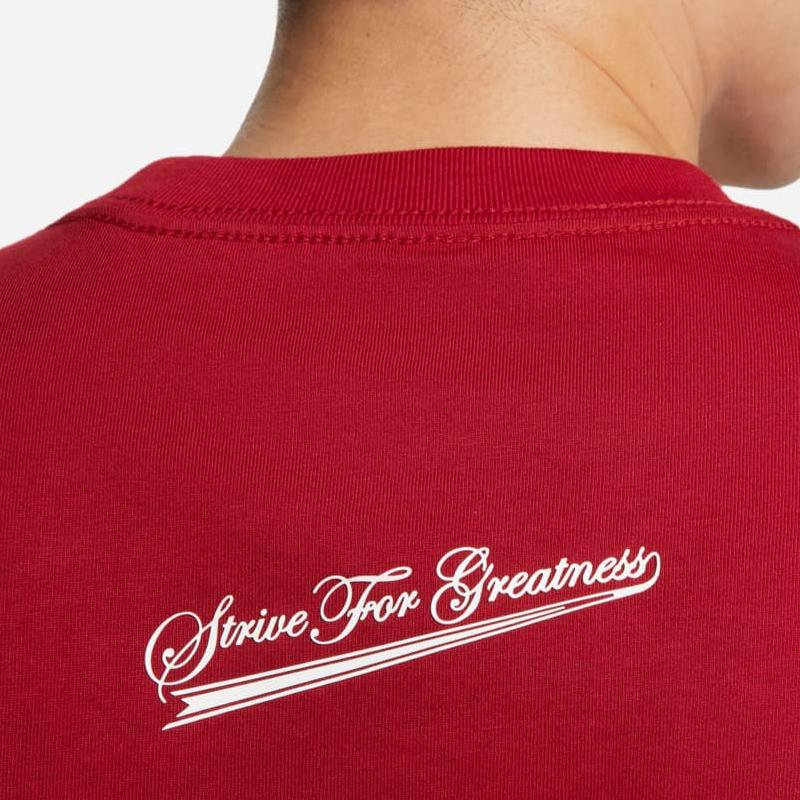 Nike Футболка с длинным рукавом и круглым вырезом с принтом букв X LeBron James X Liverpool, мужская, красная, FD4025-608