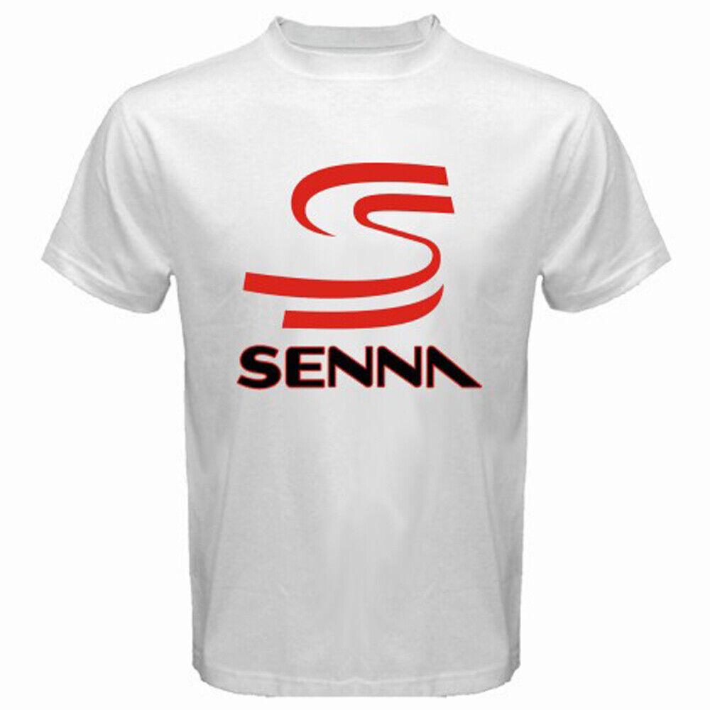 Ayrton Senna Official Logo White T-Shirt