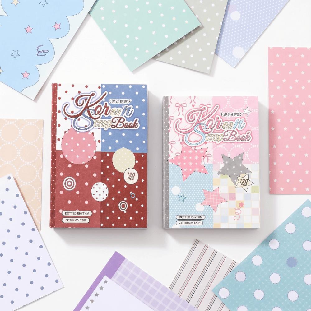 No Repeat M5 Diary Album Background Papers Check Pattern Diy Material Paper Planner