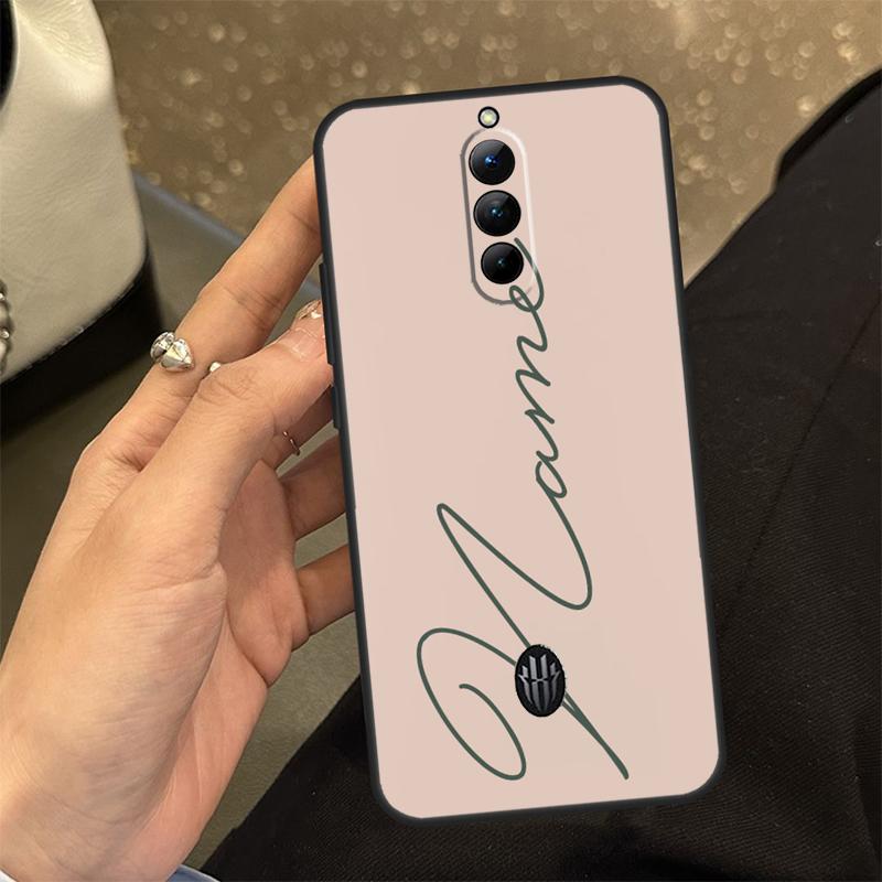 Sage Green Personalized Name Phone Case For Nubia Red Magic 8 8S Pro Plus 6S 7S 6 7 Pro 6R 5G 5S Back Cover Shell