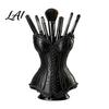 Study Room Organizer Gothic Corset Pen Holder 3D Printed Vintage Dark Makeup Brush Retro Decor Decorative Desk for Office Vanity Halloween