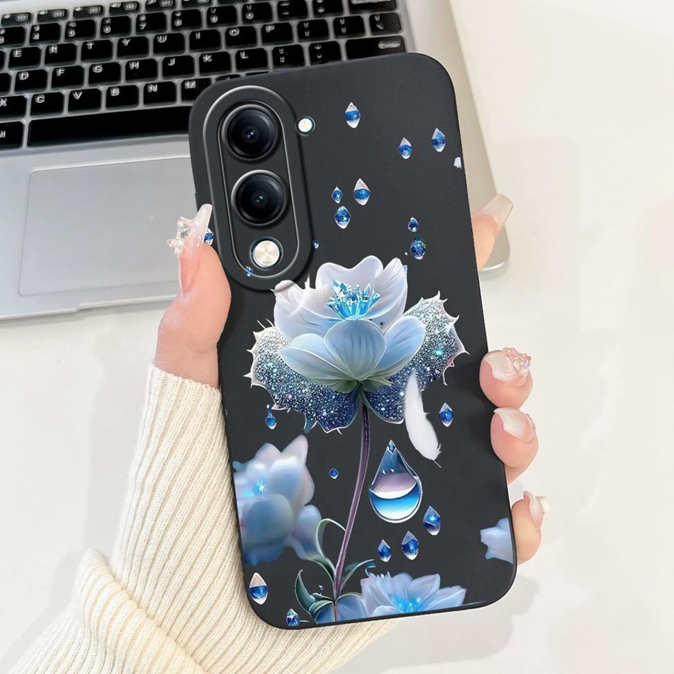 For Vivo Y04 Case V2430 Silicone Cute Cat Fashion Butterfly Flowers Love Painted Back Cover For Vivo Y04 4G Phone Case Bumper