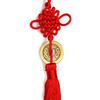 Красный кулон фэн-шуй с китайским узлом и кисточкой для богатства и удачи