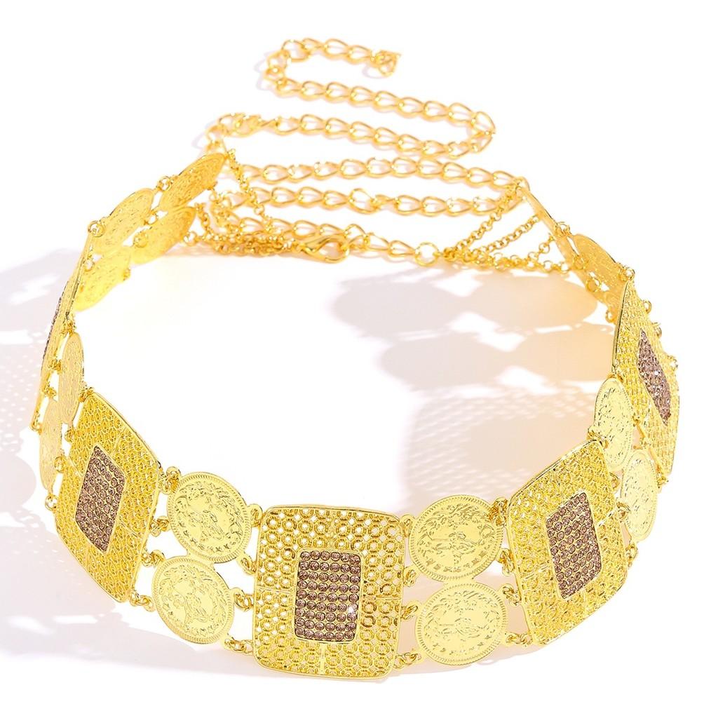 Waist Fashion Women Chain Hollow Geometric Alloy Construction And Look Stylish