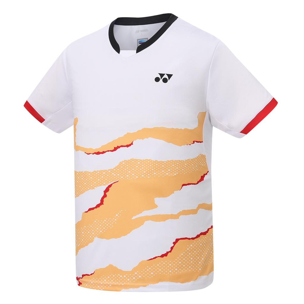 YONEX T-Shirts Men's V-neck Moderate Straight Fit 1103625BCR-O