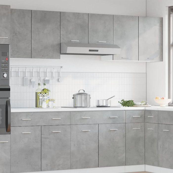 VidaXL Armoire suspendue "Lyon" Gris béton 80 x 31 x 60 cm Bois d'ingénierie 856109