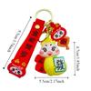 Blessing New Year Key Ring Lucky Cartoon Snake Pendant Fashion Snake Year Keychain  Spring Festival